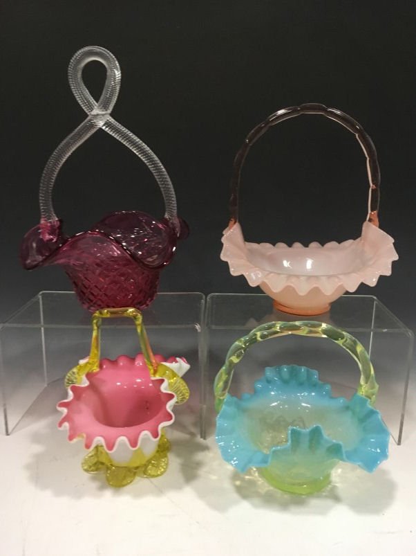 Victorian Art Glass Baskets (1 of 1)