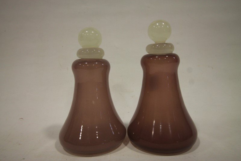 Amethyst & Alabaster Glass Bottles (1 of 1)