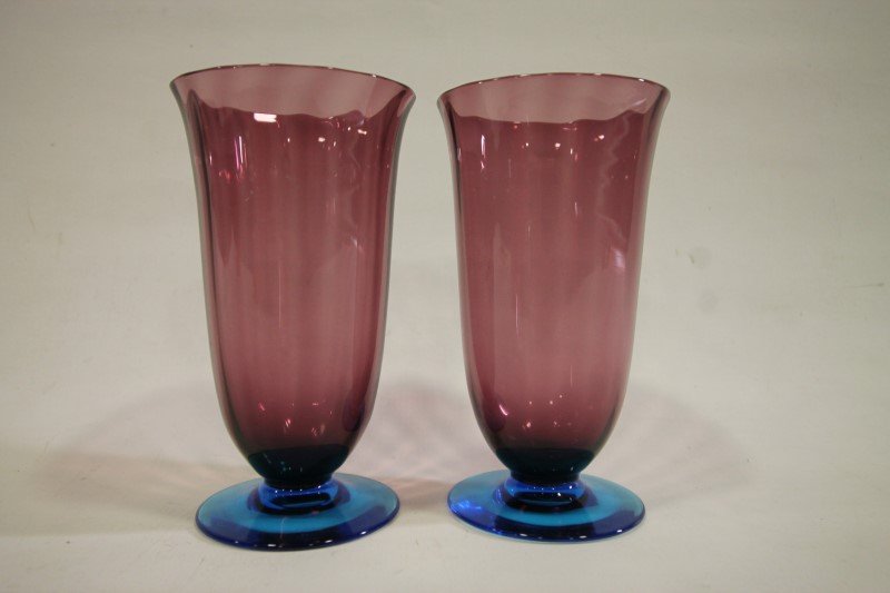Steuban Celeste Blue & Amethyst Goblets (1 of 1)
