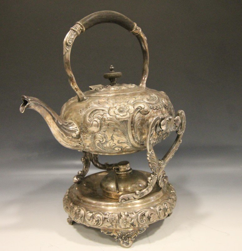 Hallmarked Silverplated Ornate Tilt Teapot (1 of 1)