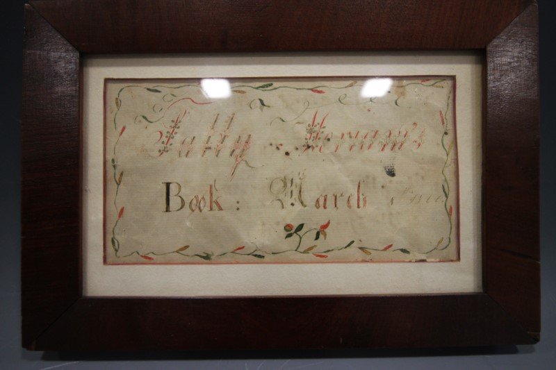 1800 Hand-Colored Bookplate (1 of 1)