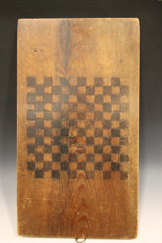 Folk Art Checkered Chess Game Board (1 of 1)