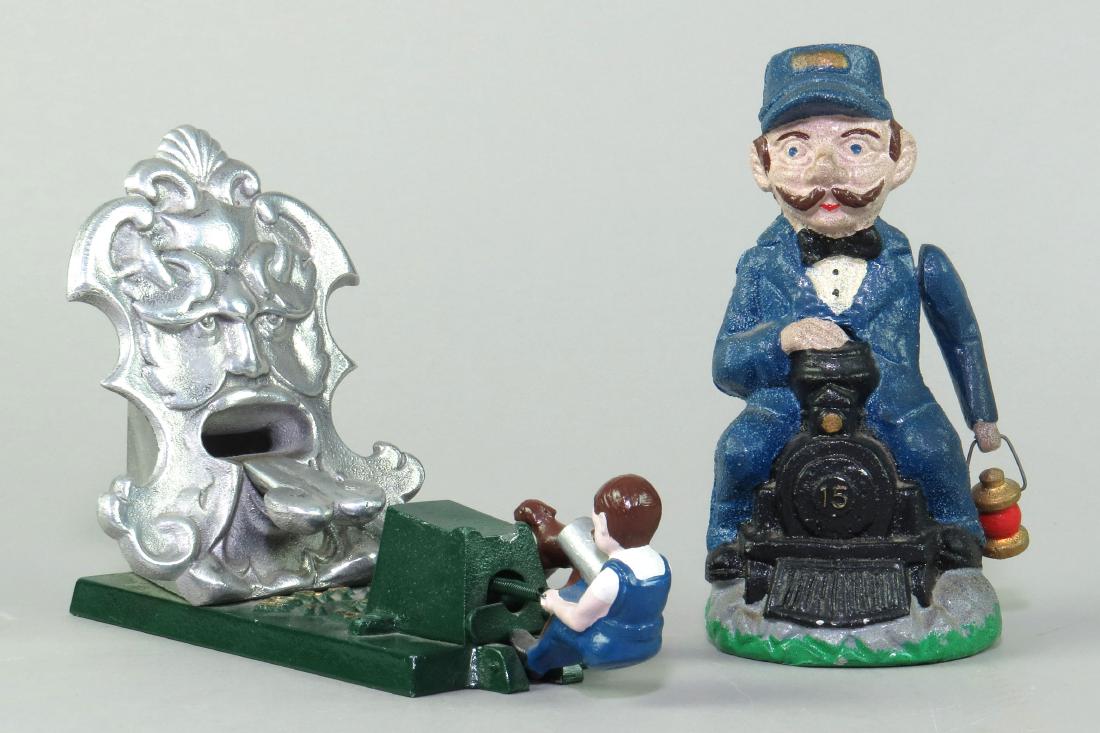 Lot of 2 Alum. Reynolds Toys Mechanical Banks (1 of 2)