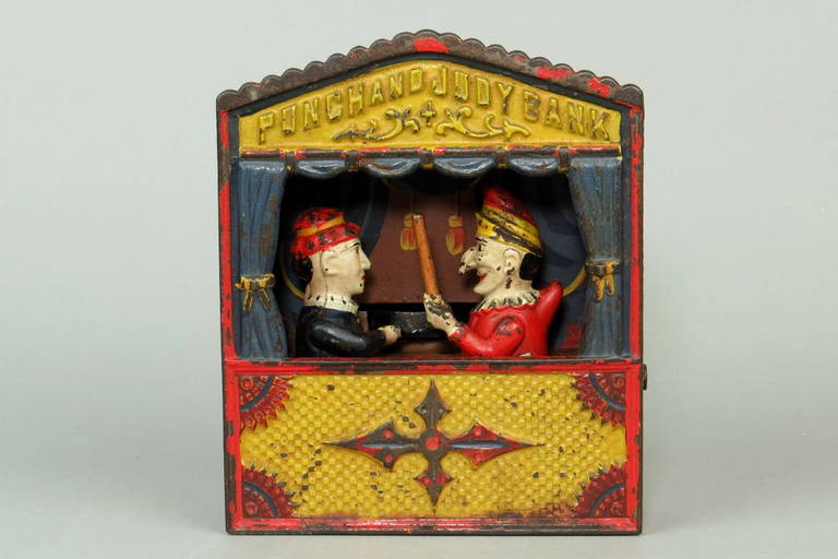 Ci Punch And Judy Mechanical Bank