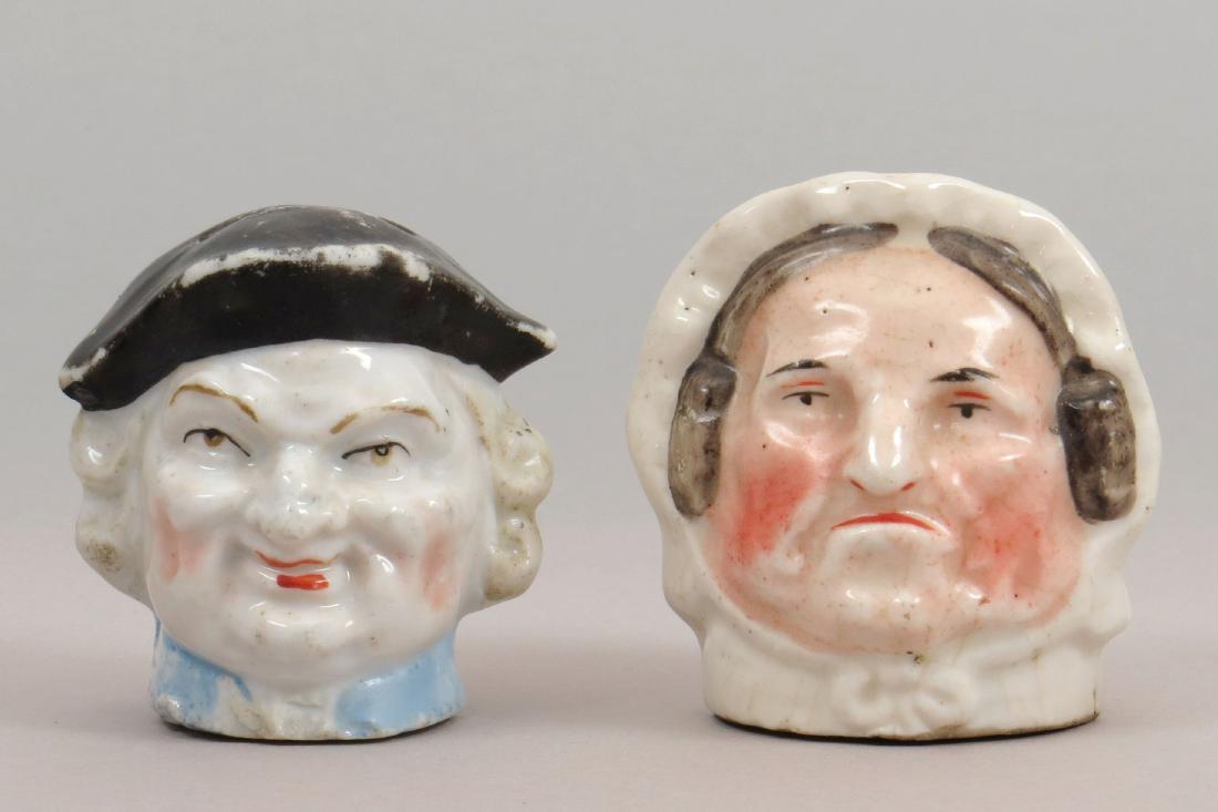 Lot of 2 Ceramic Bust Banks (1 of 3)