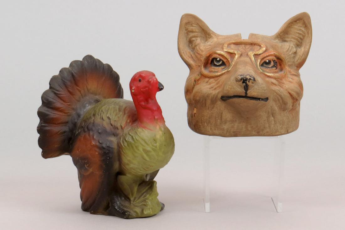 Lot of 2 Ceramic Animal Banks