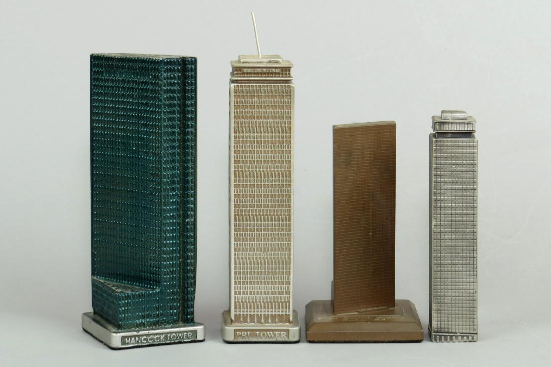 Lot of 4 Metal Boston Souvenir Buildings (1 of 1)