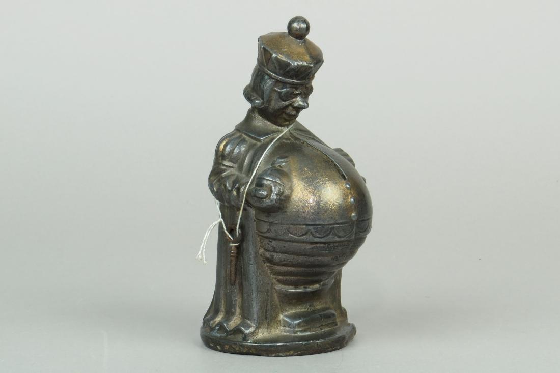 PM Fat King w/Miter and Orb: Fat King w/Miter and Orb w/key, PM, Scarce, We have only had 1 other example of this bank
