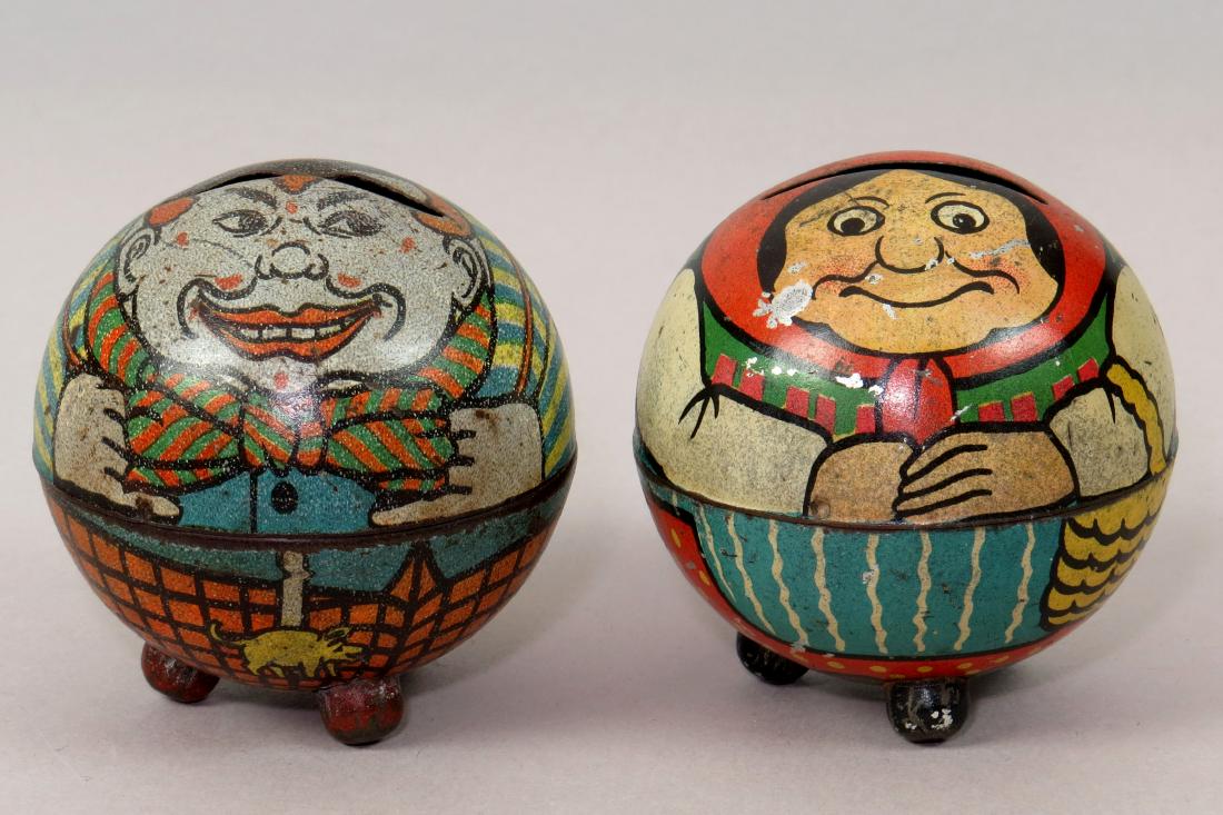Lot of 2 Tin Banks (1 of 2)