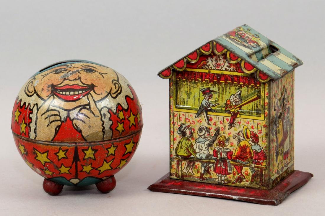 Lot of 2 Tin Banks (1 of 2)