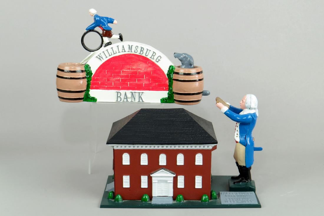 Lot of 2 Alum. Reynolds Mechanical Banks (1 of 1)