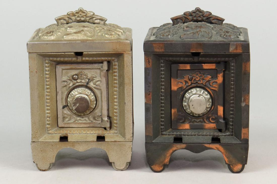Lot of 2 CI Horse Head Safe Banks (1 of 2)