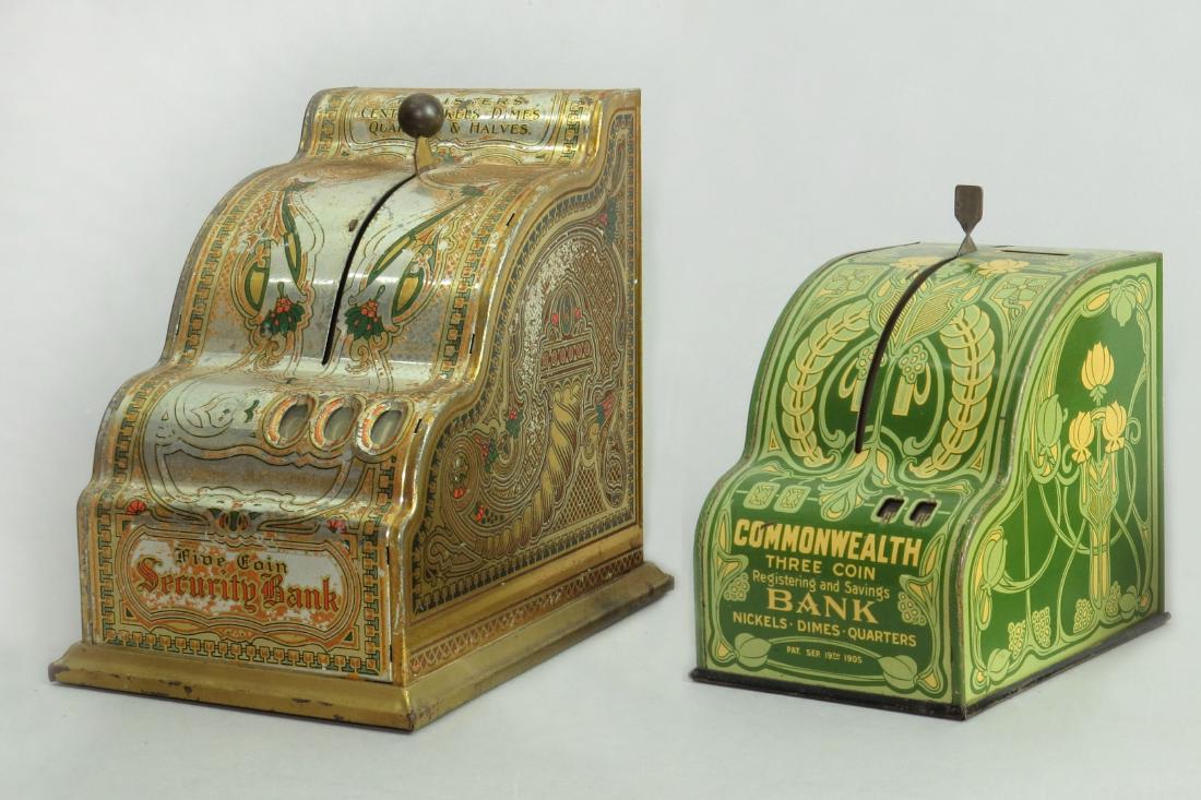 Lot of 2 SM "Shonk Mfg. Co" Registering Banks (1 of 1)