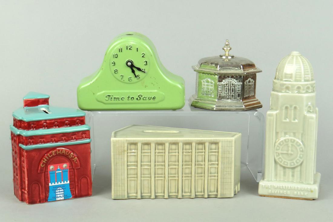 Lot of 5 Metal/Ceramic Misc. Banks (1 of 1)