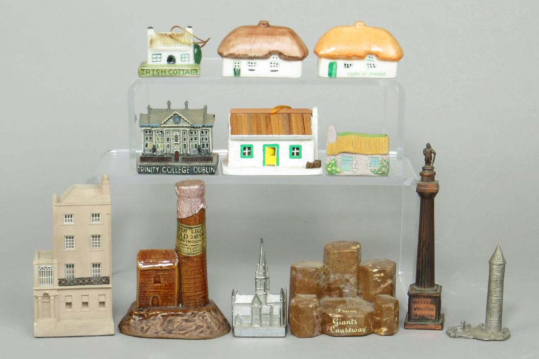 Lot of 12 Irish Ceramic Souvenir Buildings (1 of 1)