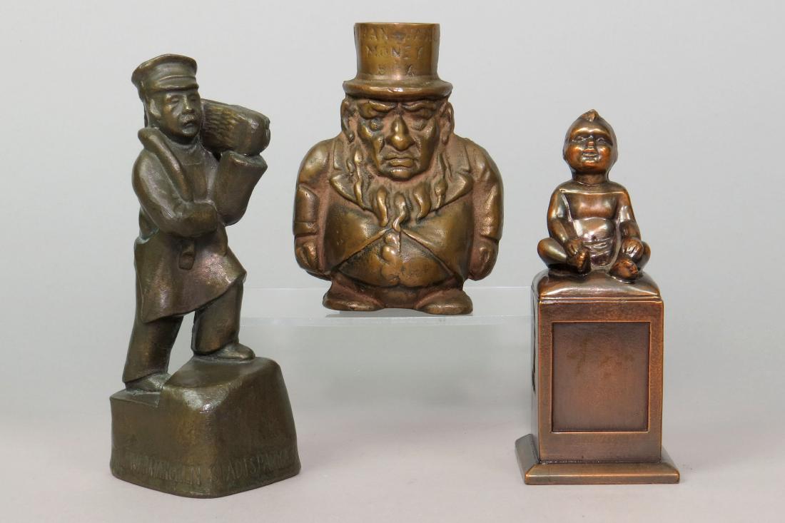 Lot of 3 PM/Brass Misc. Banks (1 of 2)