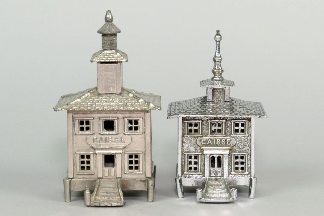 Lot of 2 Brass "Caisse" Banks (1 of 2)