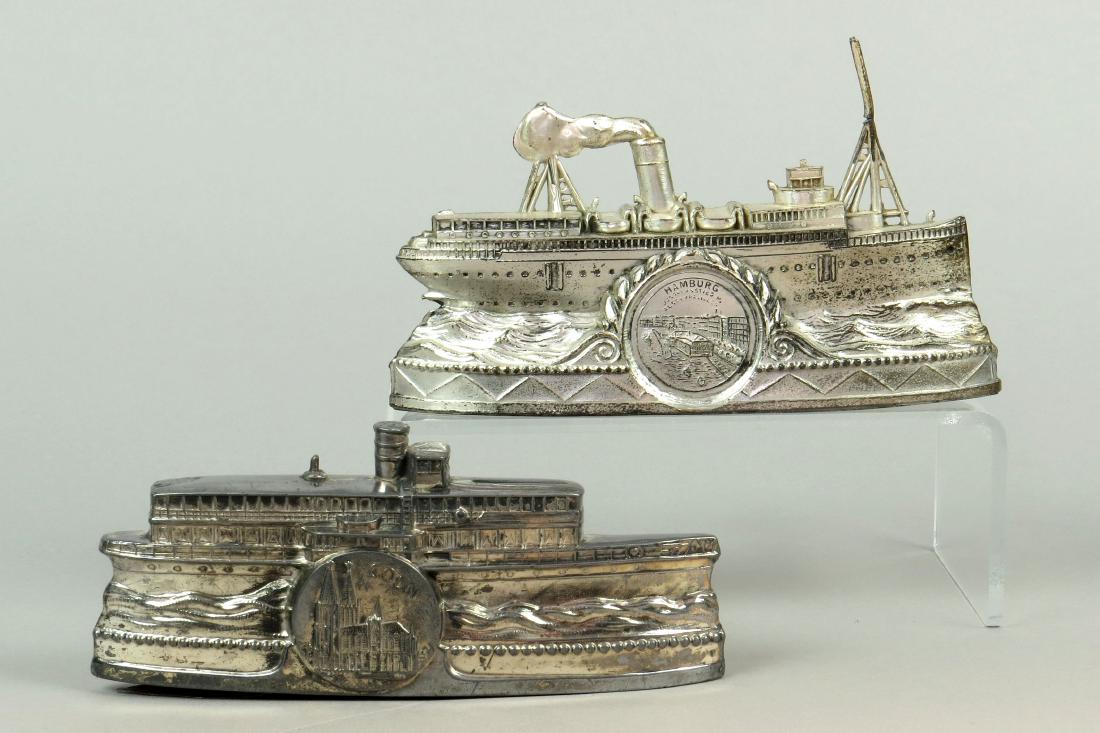 Lot of 2 Lead Ship Banks (1 of 3)