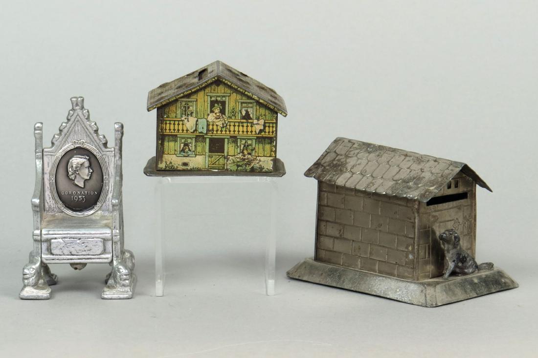 Lot of 3 Tin/Alum. Misc. Banks (1 of 2)