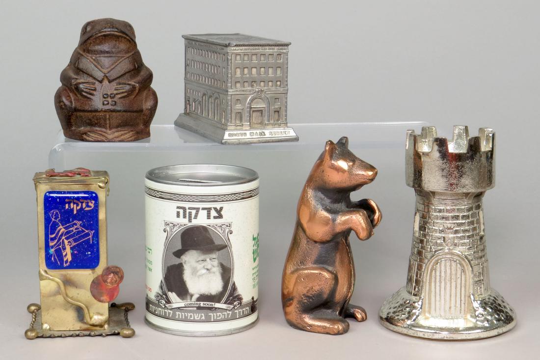 Lot of 6 CI/PM/Tin/Lead Misc. Banks (1 of 1)