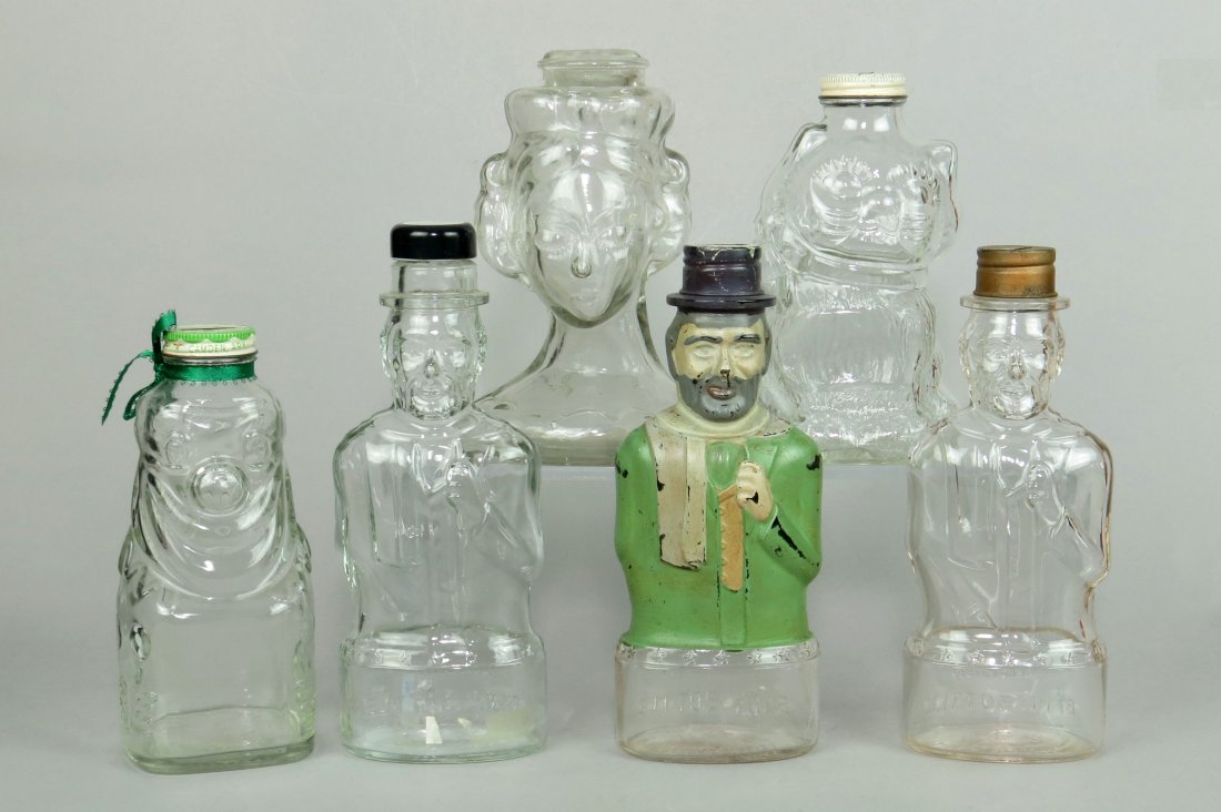 Lot of 6 Glass Misc. Bottle Banks (1 of 1)