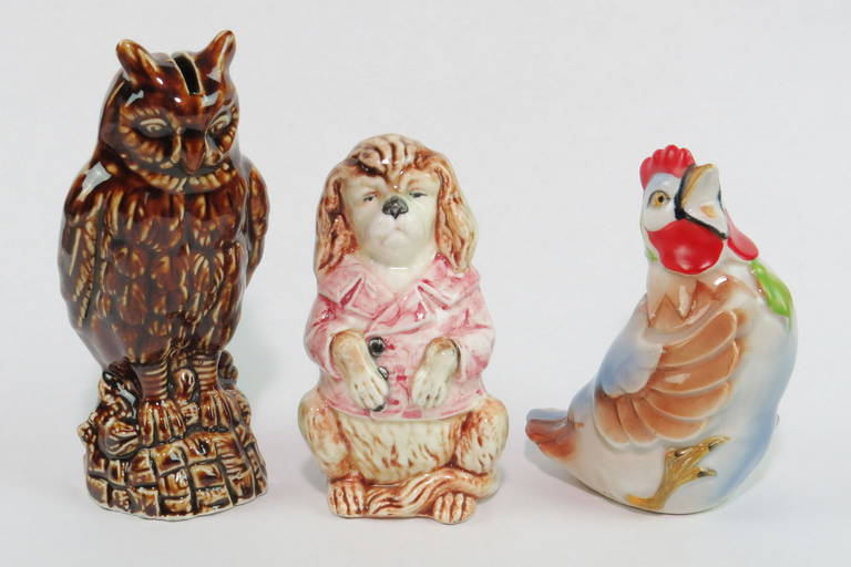 Lot of 3 Ceramic Animal Banks Sep 27, 2019 BP Auctions in IL