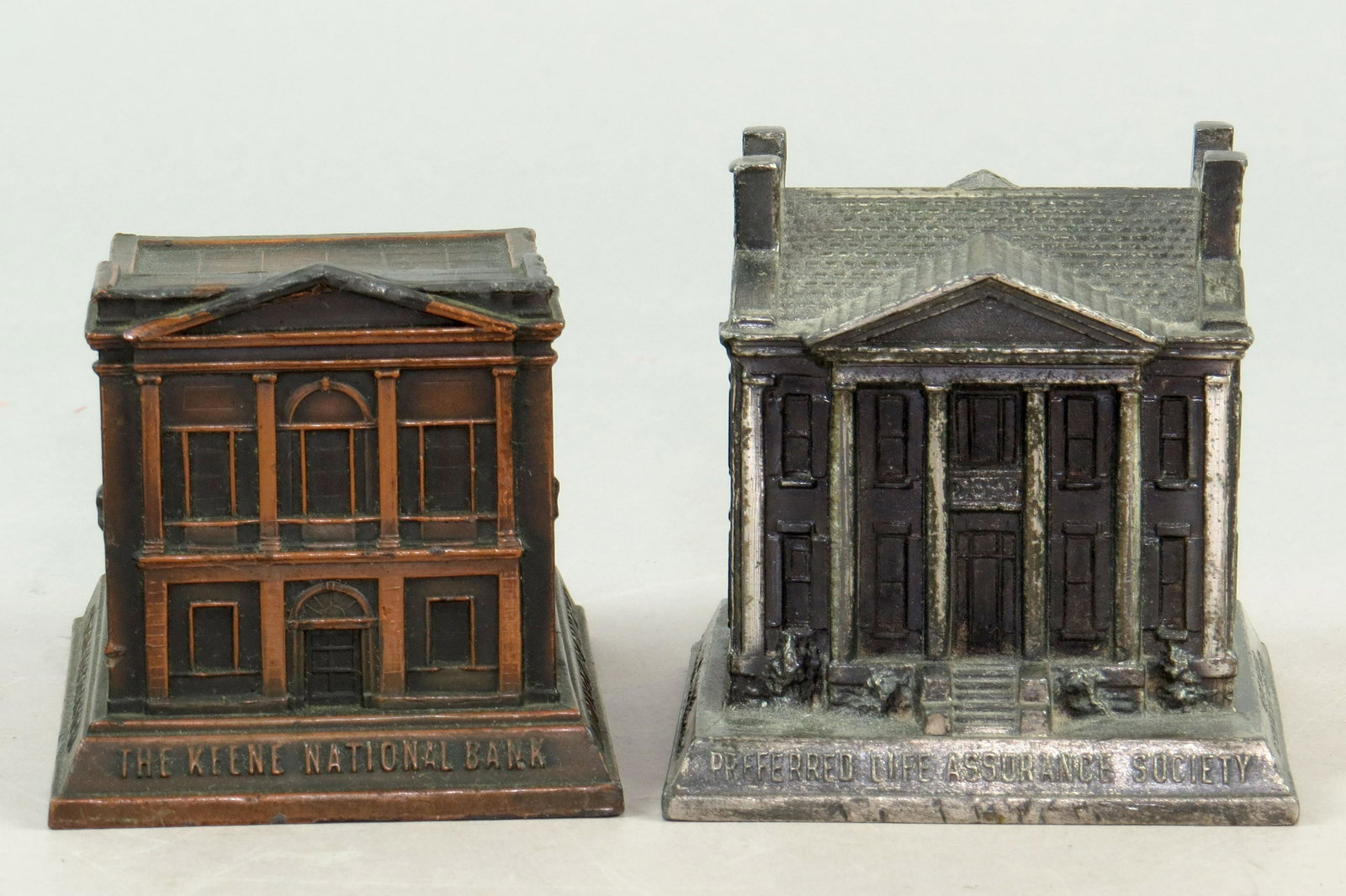 Lot of 2 Lead Building Banks (1 of 3)