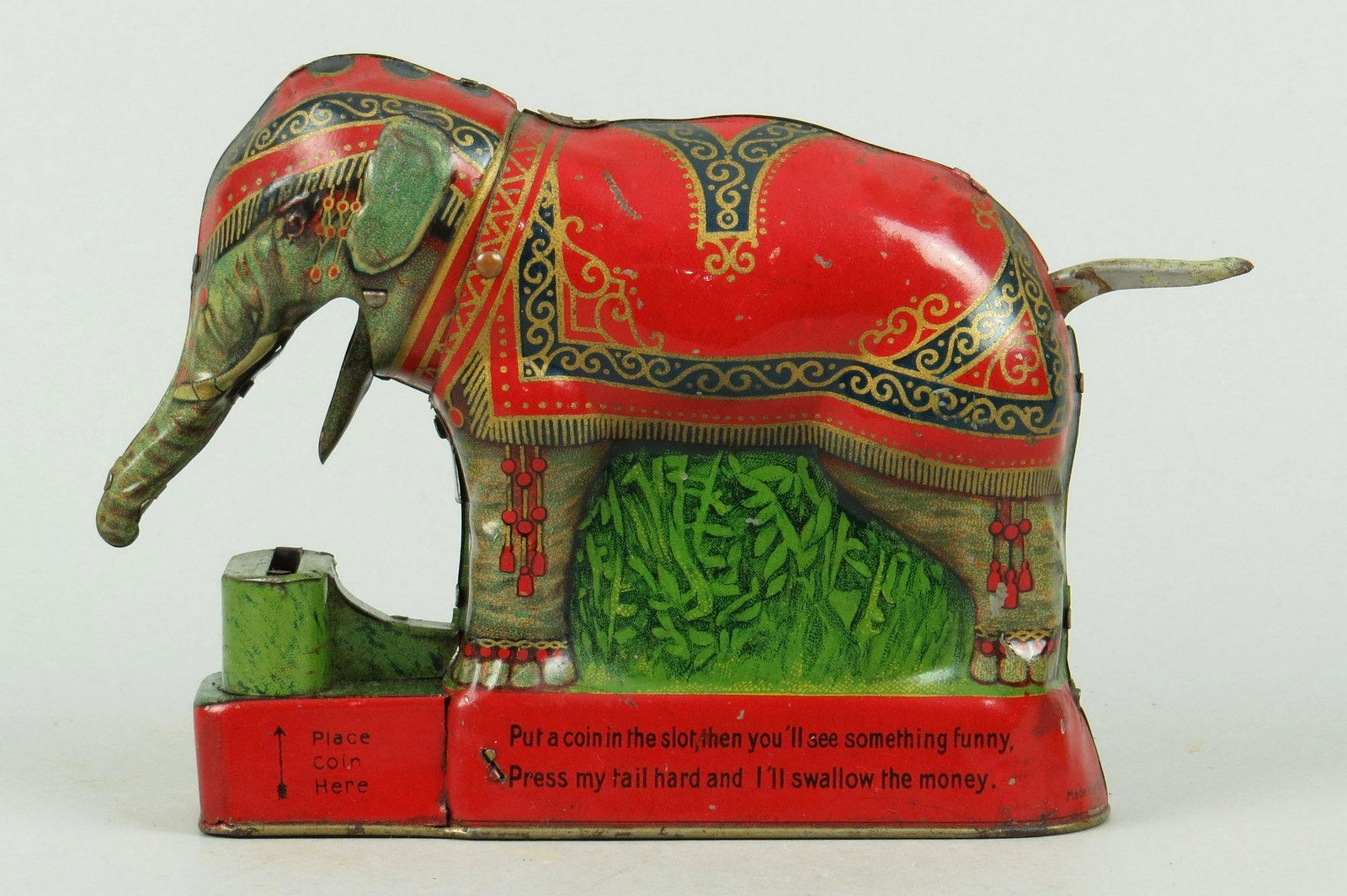 Tin Royal Trick Elephant Mechanical Bank (1 of 3)