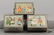 Lot of 3 Tin Money Chest Banks