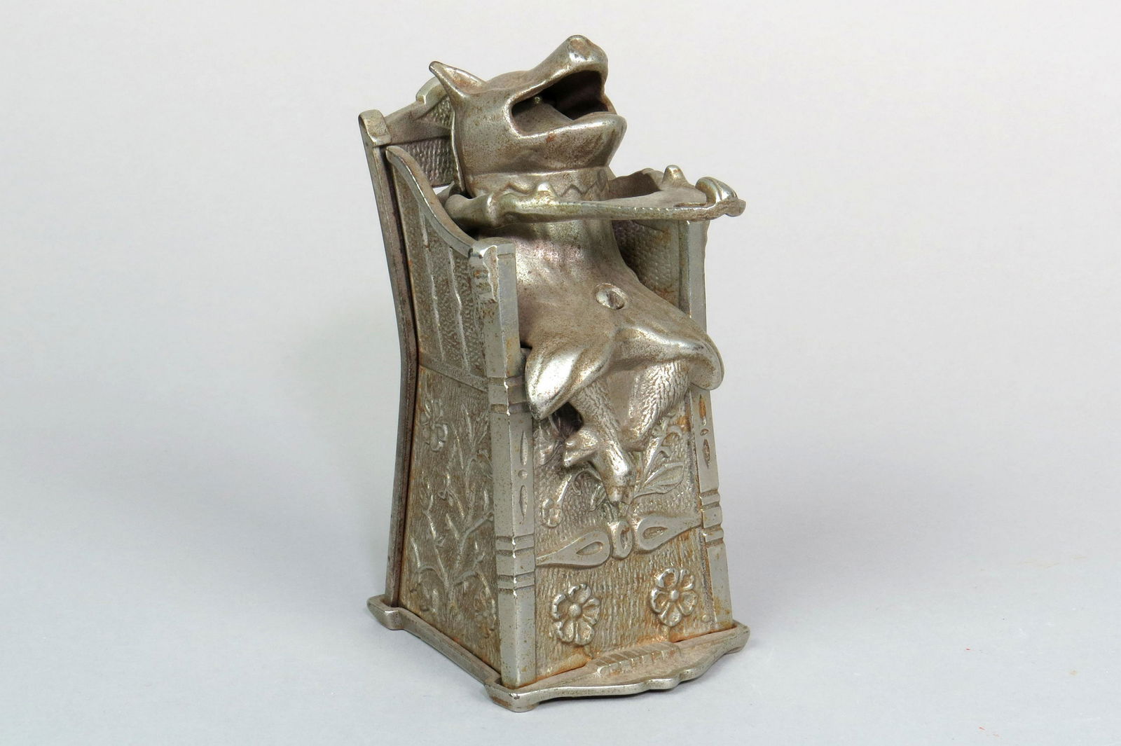 CI Pig in Highchair Mechanical Bank (1 of 5)