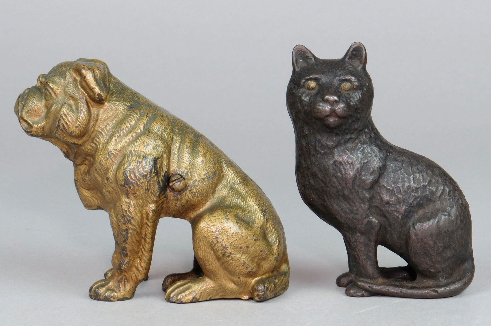 Lot of 2 CI Animal Banks (1 of 2)