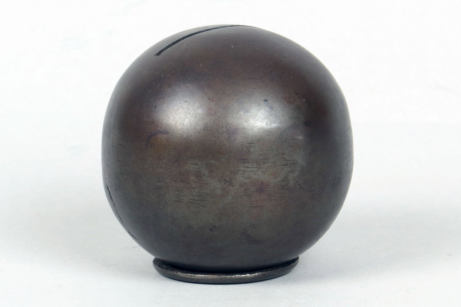 CI Round Grenade Bank: Round Grenade Bank, CI, M1429, 3 1/2"