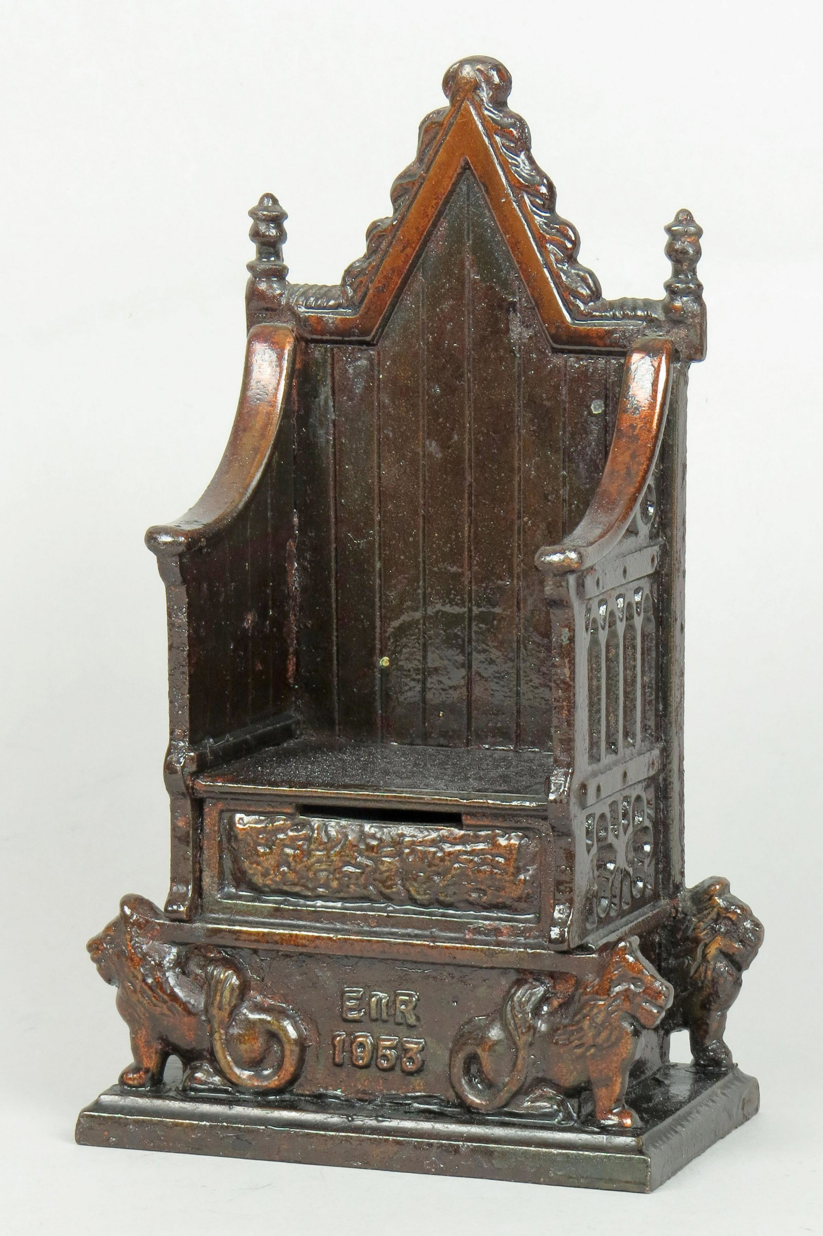 CI Throne Bank: Throne Bank, CI, dated "1953", marked "Harper" on back