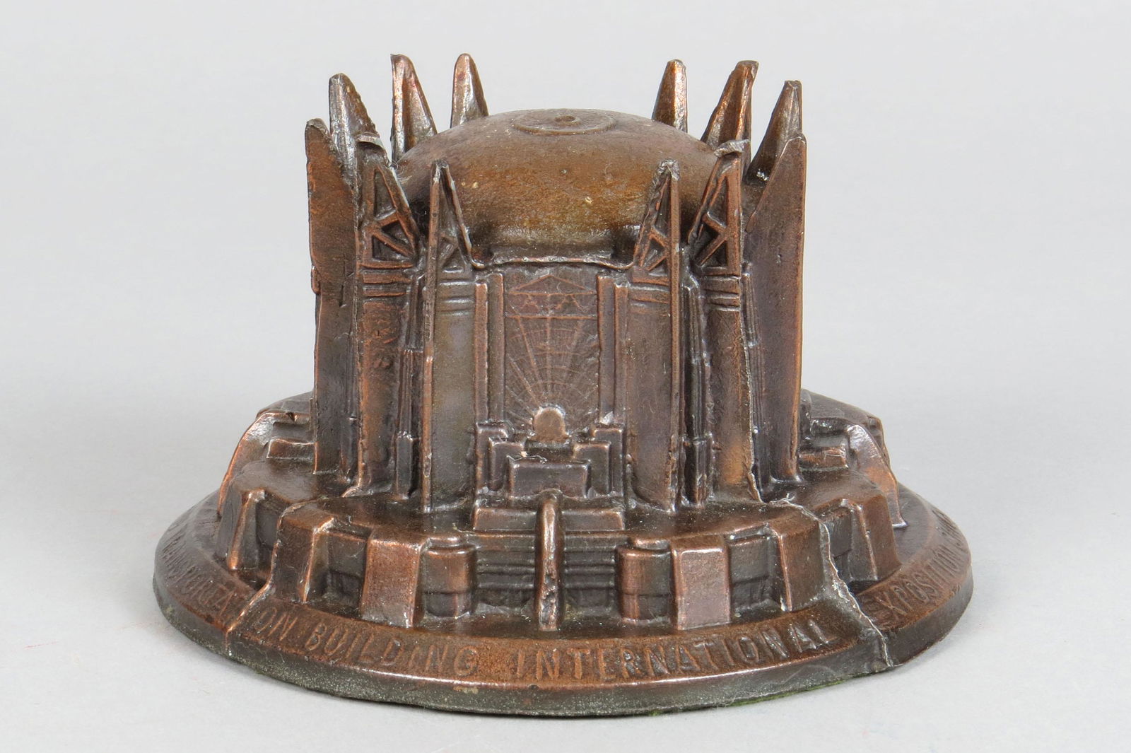 PM "Travel and Transportation Building 1934: "Travel and Transportation Building 1934 International Exposition - Chicago Bank", All spires are perfect