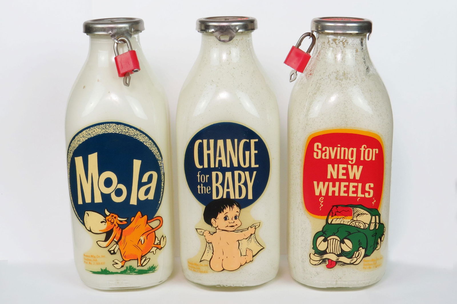 Lot of 3 Glass Bottle Banks (1 of 1)