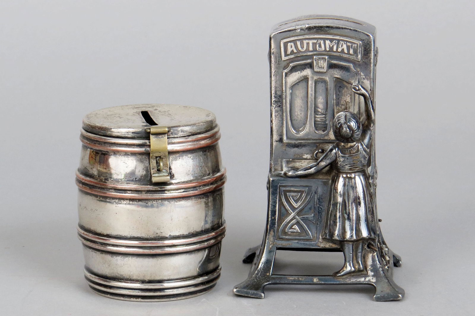 Lot of 2 Silvered Banks (1 of 2)