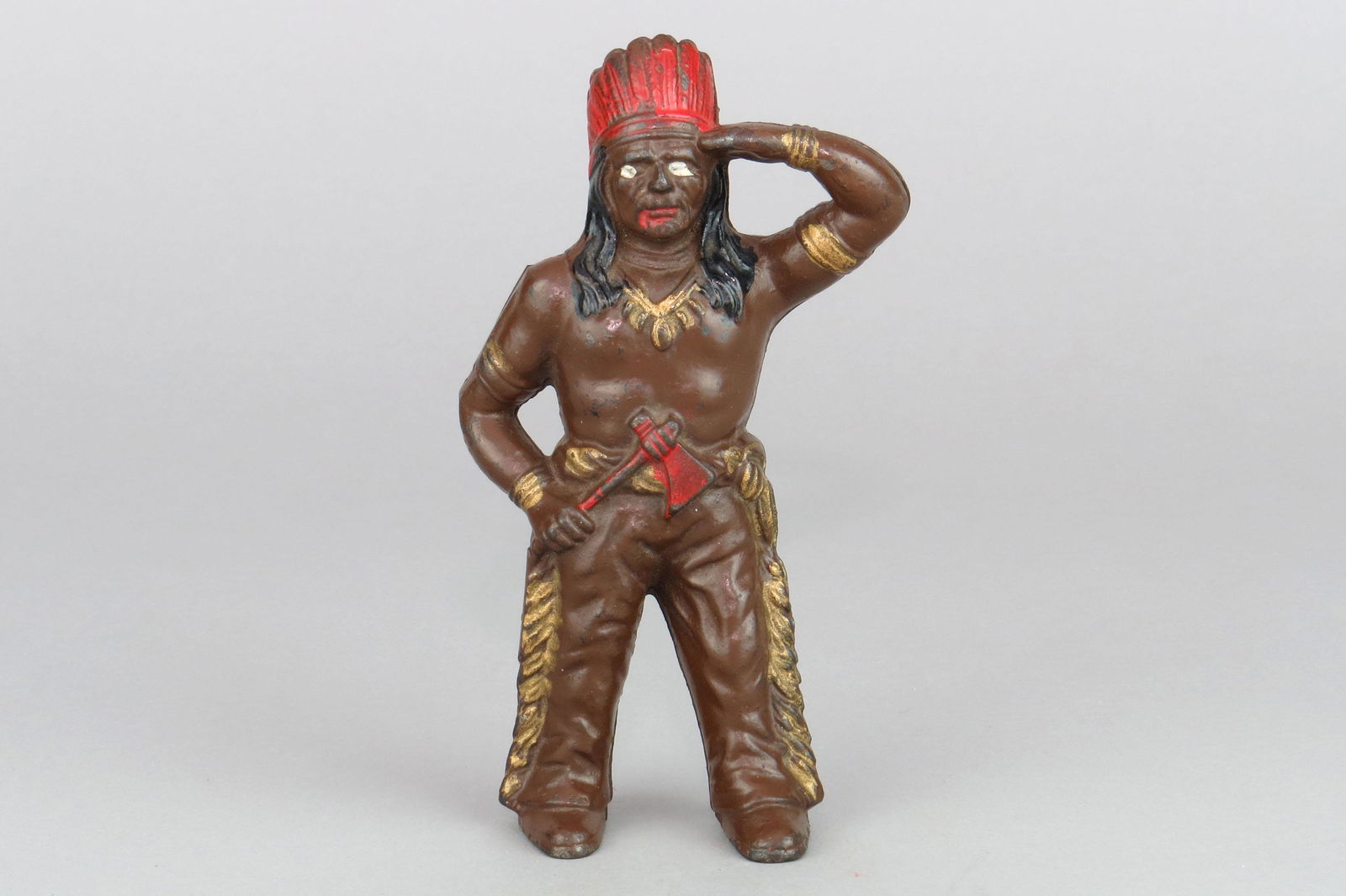 CI Standing Indian w/Tomahawk Bank (1 of 2)