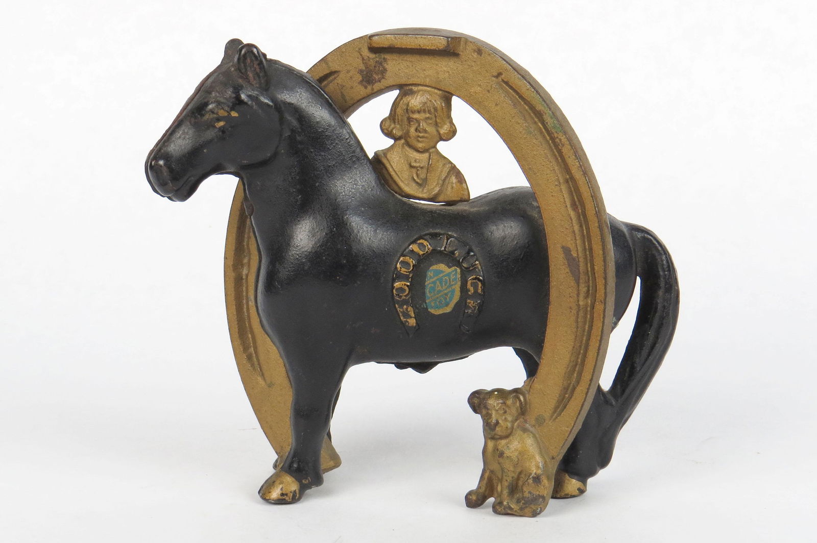CI Buster Brown & Tige Good Luck Horseshoe Bank (1 of 2)