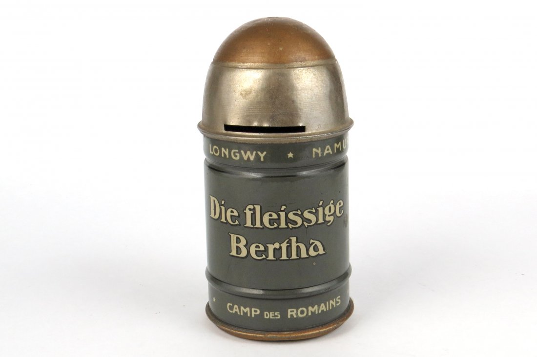 Tin German Shell Bank (1 of 4)