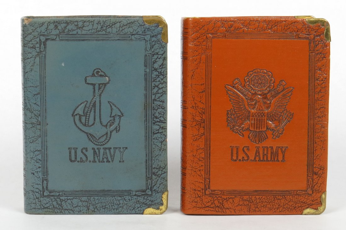 Lot of 2 Vinyl/Metal Book Banks (1 of 2)