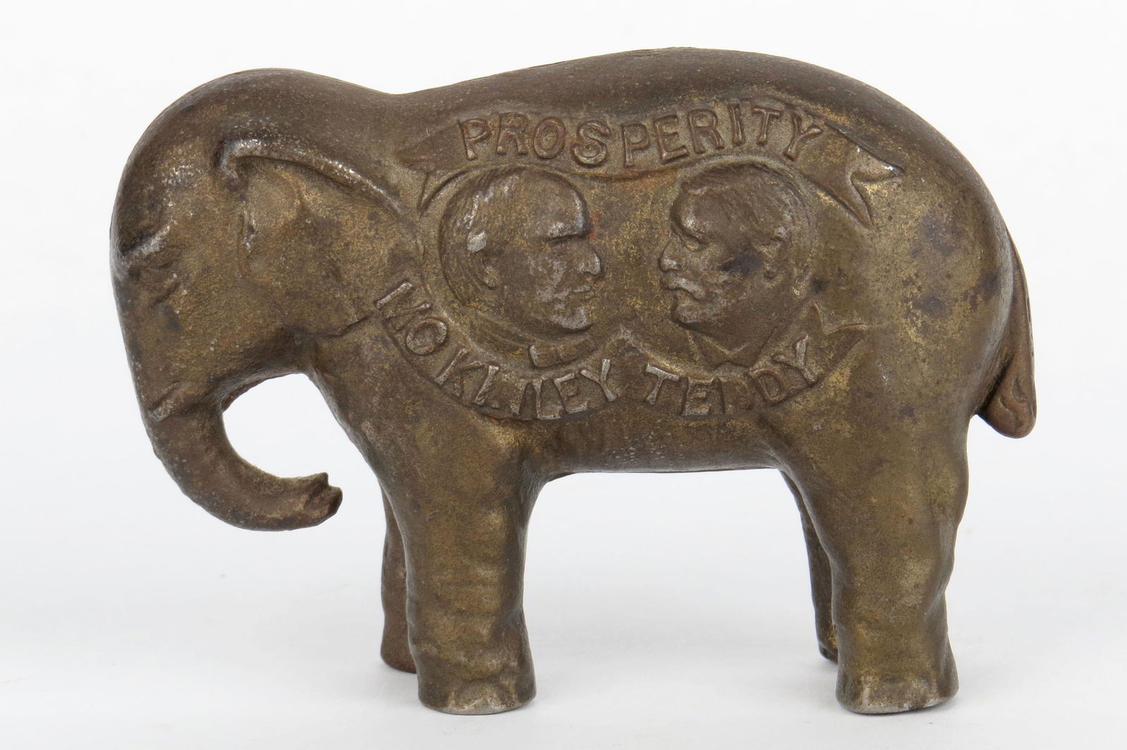 CI "Prosperity - McKinley - Teddy" Elephant Bank (1 of 2)