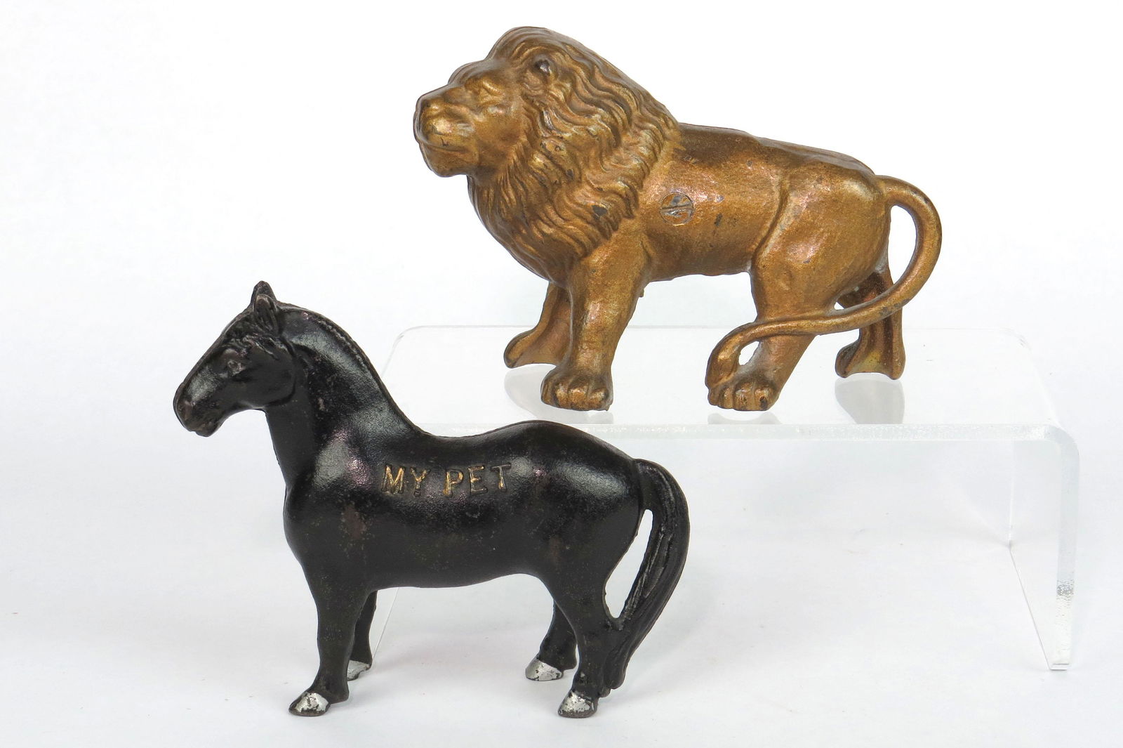 Lot of 2 CI Animal Banks (1 of 2)