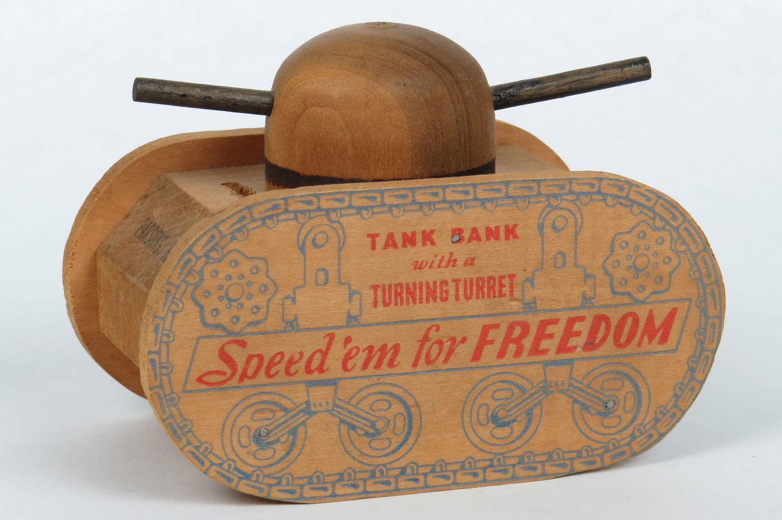 Wood "Tank Bank with a Turning Turret" (1 of 2)