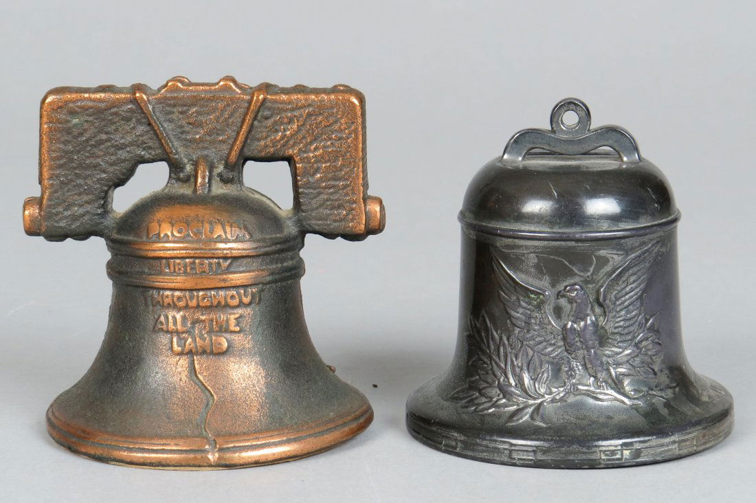 Lot of 2 CI/Lead War Related Bell Banks (1 of 3)