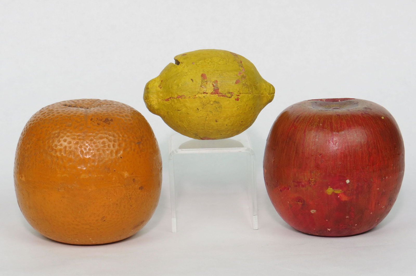 Lot of 3 Pottery Fruit Banks (1 of 2)