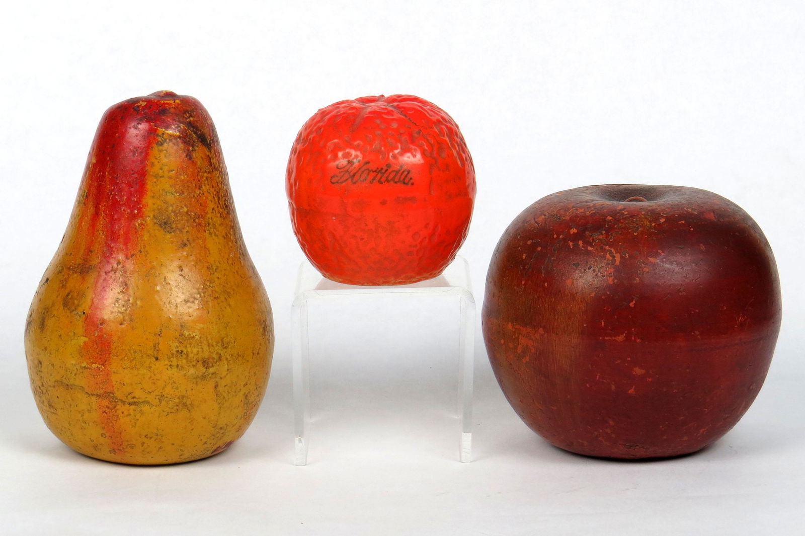 Lot of 3 Pottery Fruit Banks (1 of 2)