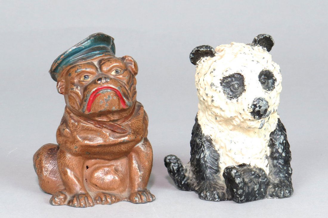 Lot of 2 Lead/PM Animal Banks (1 of 3)