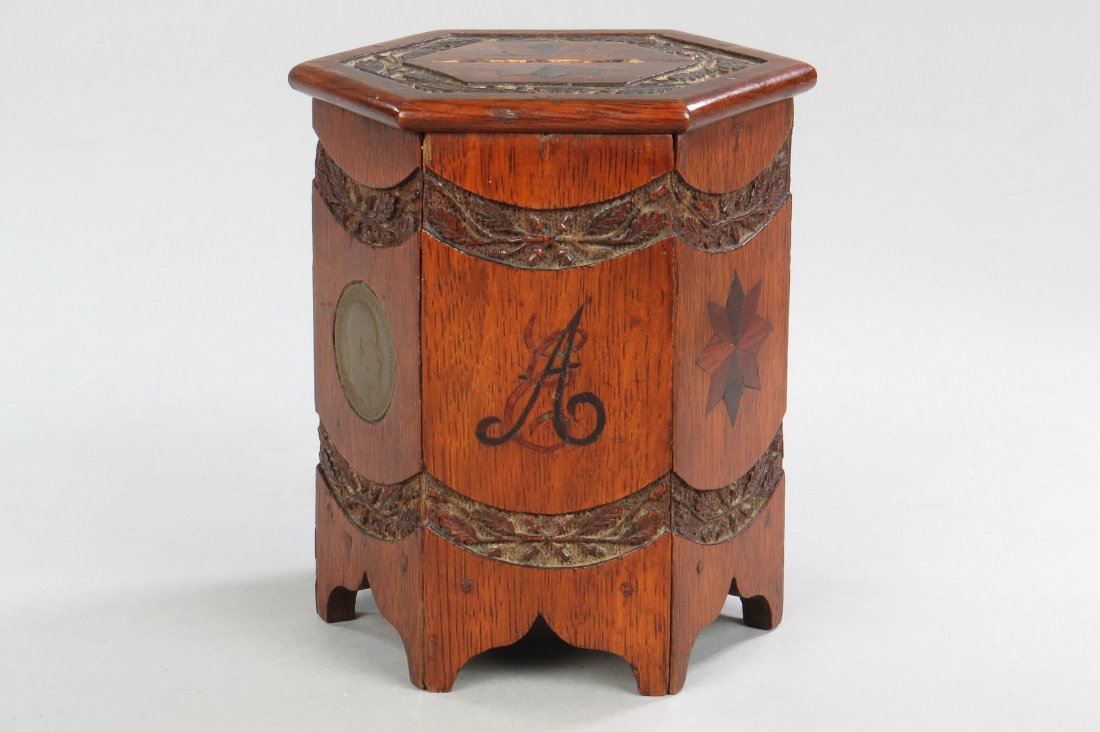Wood "1909" Hexagon Bank (1 of 4)