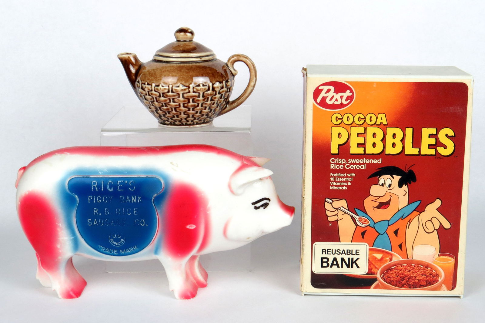 Lot of 3 Plastic/Ceramic Adv. Banks (1 of 3)