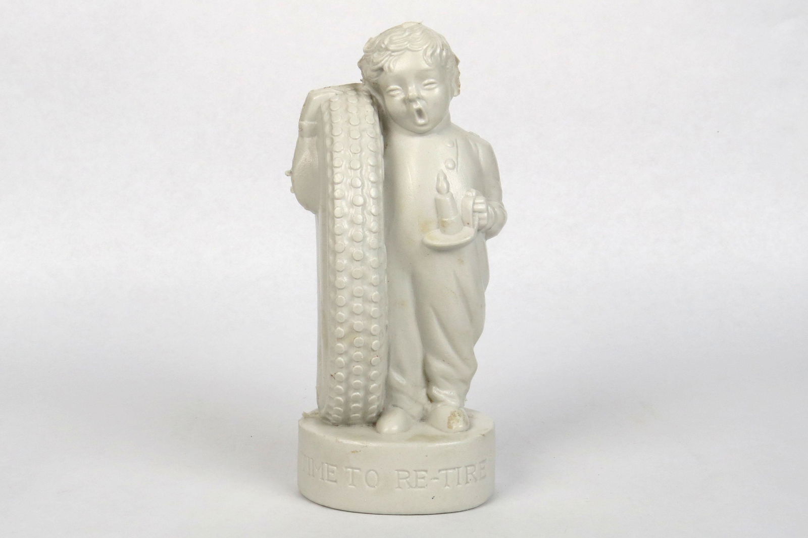 Plastic "Fisk - Time to Retire" Boy Bank (1 of 2)